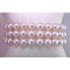 3 strand pearl bracelet 7.5-8.0 MM