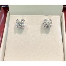 Platinum and diamond studs