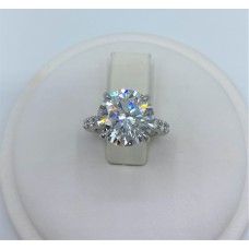 Platinum and diamond ring 