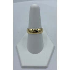 18KYG half round men's band