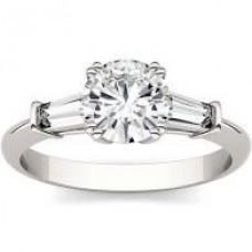 Platinum three stone ring