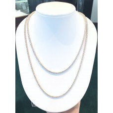diamond 46" opera necklace